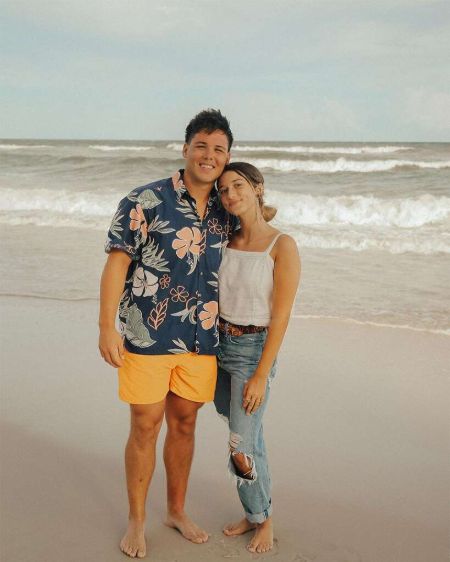 Duck Dynasty star Bella Robertson poses a picture with her fiance.